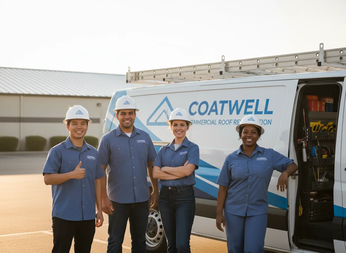 Commercial roof coating company in Megargel, TX