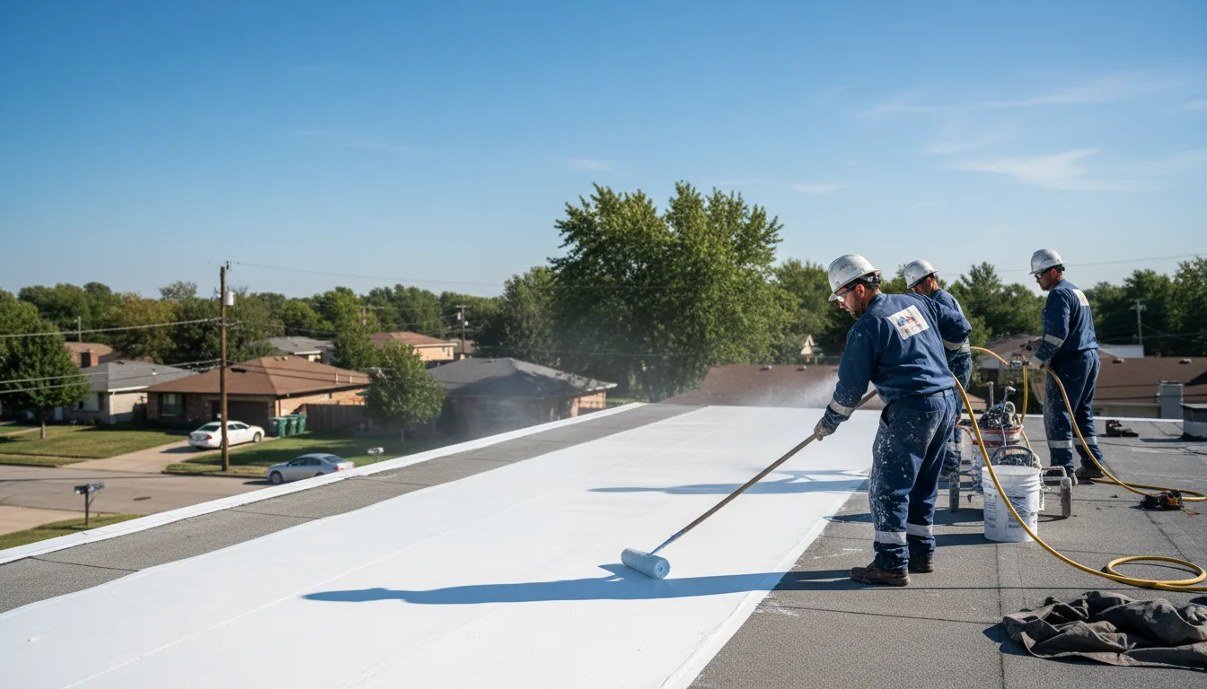 Commercial roof coating in Megargel, TX near me